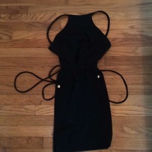 Women’s black cocktail dress